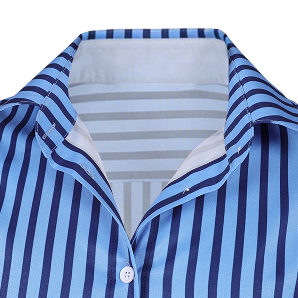Costume de cosplay de chemise bleue Sanji pour Halloween et carnaval