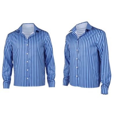Costume de cosplay de chemise bleue Sanji pour Halloween et carnaval