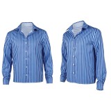 Costume de cosplay de chemise bleue Sanji pour Halloween et carnaval