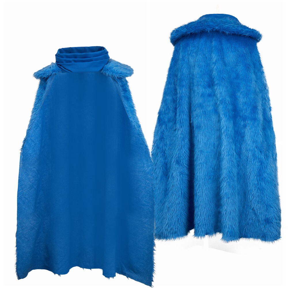 Costume de cosplay en peluche bleu Sanji pour Halloween et carnaval