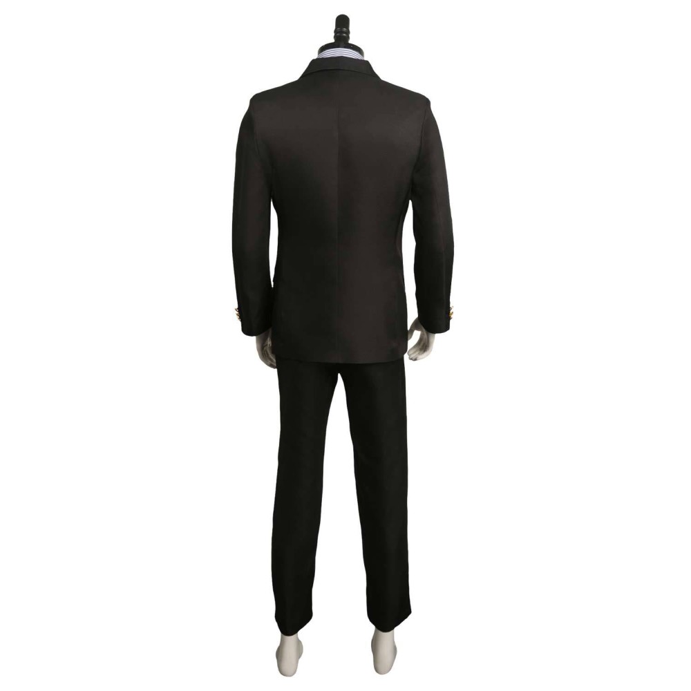 Costume de cosplay Sanji à rayures noires pour Halloween et carnaval