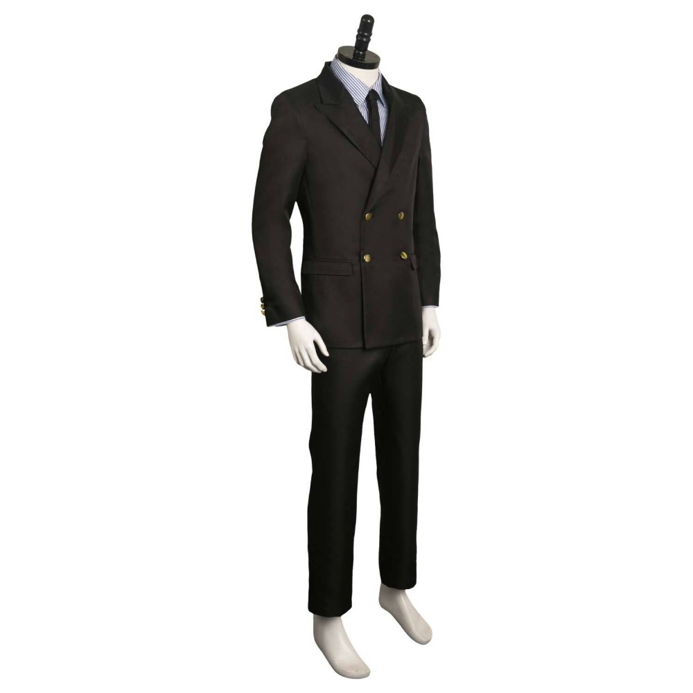 Costume de cosplay Sanji à rayures noires pour Halloween et carnaval