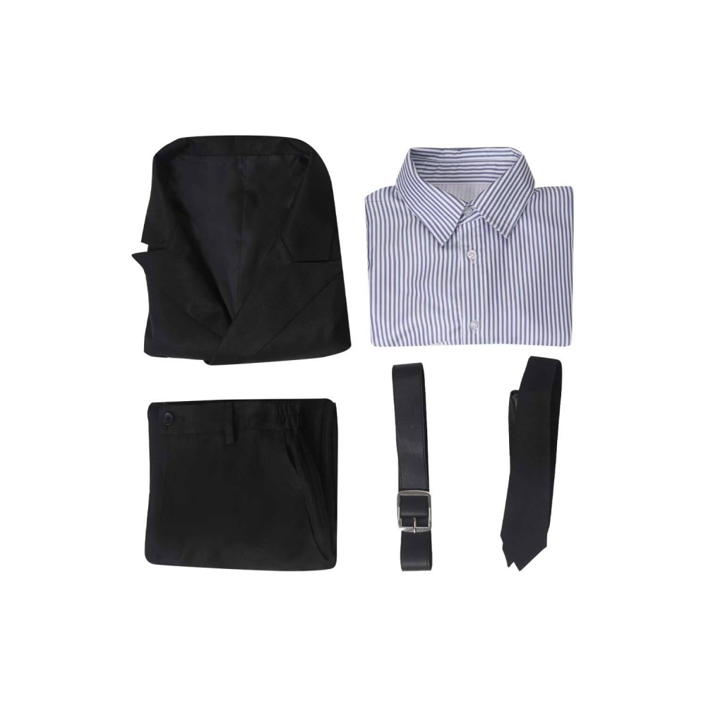 Costume de cosplay Sanji à rayures noires pour Halloween et carnaval