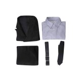 Costume de cosplay Sanji à rayures noires pour Halloween et carnaval