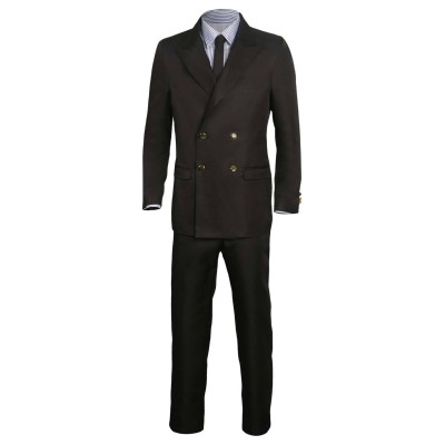 Costume de cosplay Sanji à rayures noires pour Halloween et carnaval