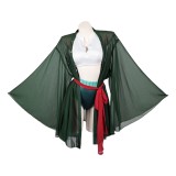 Roronoa Zoro Women Green Swimsuit Cosplay Costume Halloween Carnival Outfit