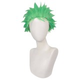 Roronoa Zoro Short Green Wig Heat Resistant Synthetic Hair Accessories Cosplay Costume Halloween Carnival