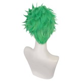 Roronoa Zoro Short Green Wig Heat Resistant Synthetic Hair Accessories Cosplay Costume Halloween Carnival