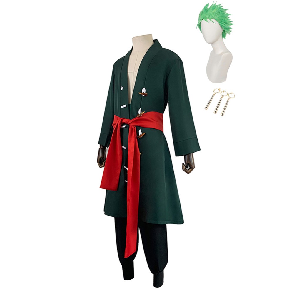 Roronoa Zoro Suit Cosplay Costume Halloween Carnival Outfit