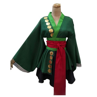 Costume de cosplay pour la fête du kimono Roronoa Zoro, tenue d'Halloween et de carnaval