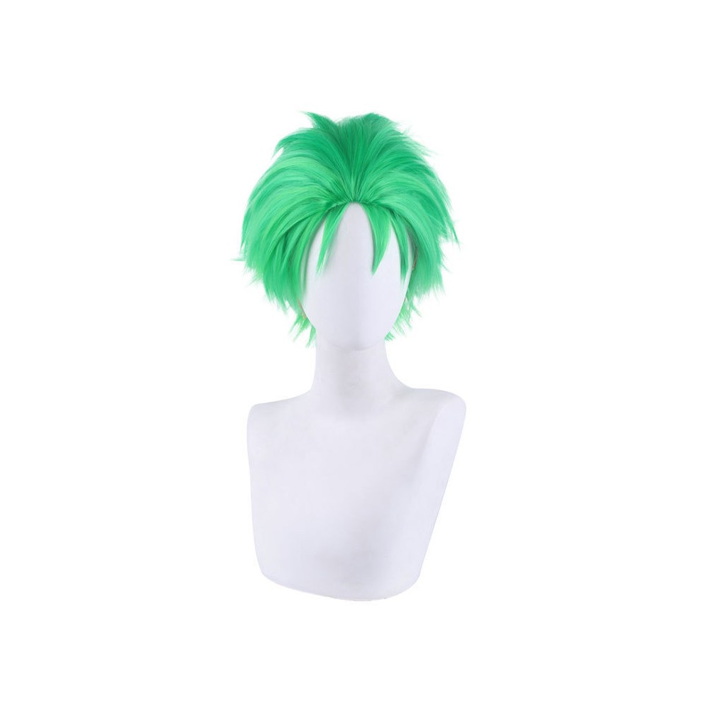 Roronoa Zoro Wig Heat Resistant Synthetic Hair Party Props Cosplay Costume Halloween Carnival