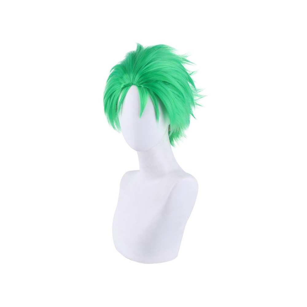 Roronoa Zoro Wig Heat Resistant Synthetic Hair Party Props Cosplay Costume Halloween Carnival