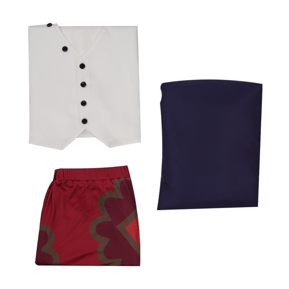 Costume de cosplay uniforme Red Shanks pour Halloween et carnaval