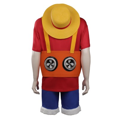 Costume de cosplay Monkey D. Luffy Rouge de One Piece pour Halloween et carnaval