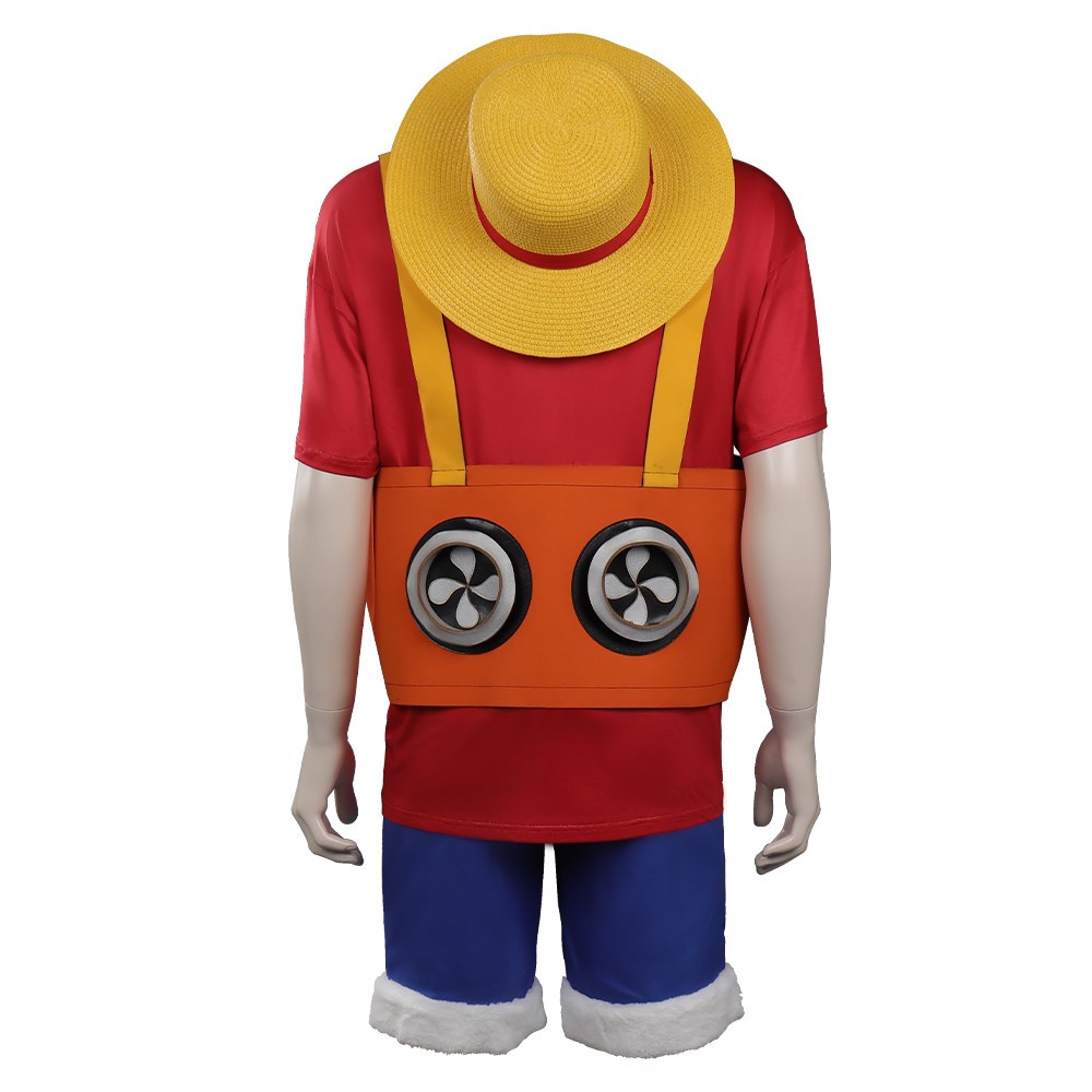 Costume de cosplay Monkey D. Luffy Rouge de One Piece pour Halloween et carnaval