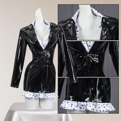 Nico·Robin Enies Lobby Arc Leather Dress Suit Cosplay Costume Halloween Carnival Outfit