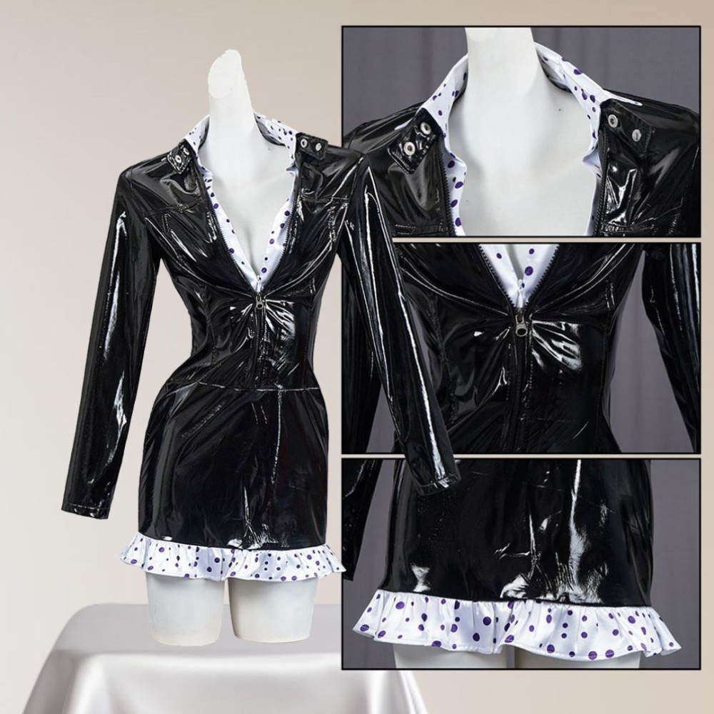 Nico·Robin Enies Lobby Arc Leather Dress Suit Cosplay Costume Halloween Carnival Outfit