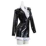 Nico·Robin Enies Lobby Arc Leather Dress Suit Cosplay Costume Halloween Carnival Outfit