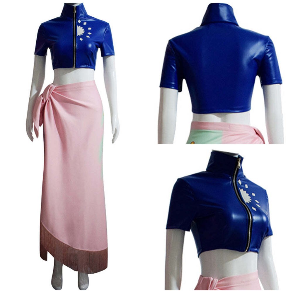 Nico Robin Skirt Dress Festival Cosplay Costume Halloween Carnival Outfit