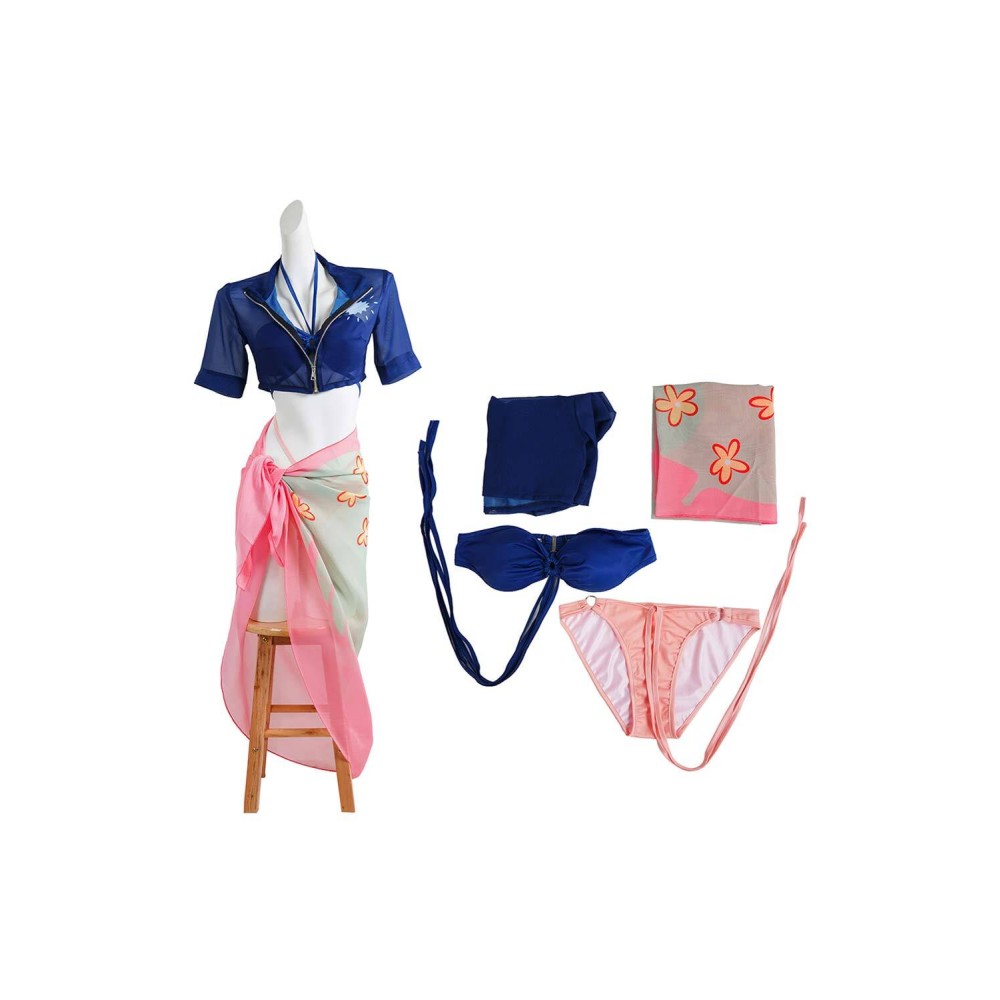 Ensemble de bikinis Nico Robin, vêtements de plage, maillot de bain, costume de cosplay, tenue pour Halloween et carnaval.
