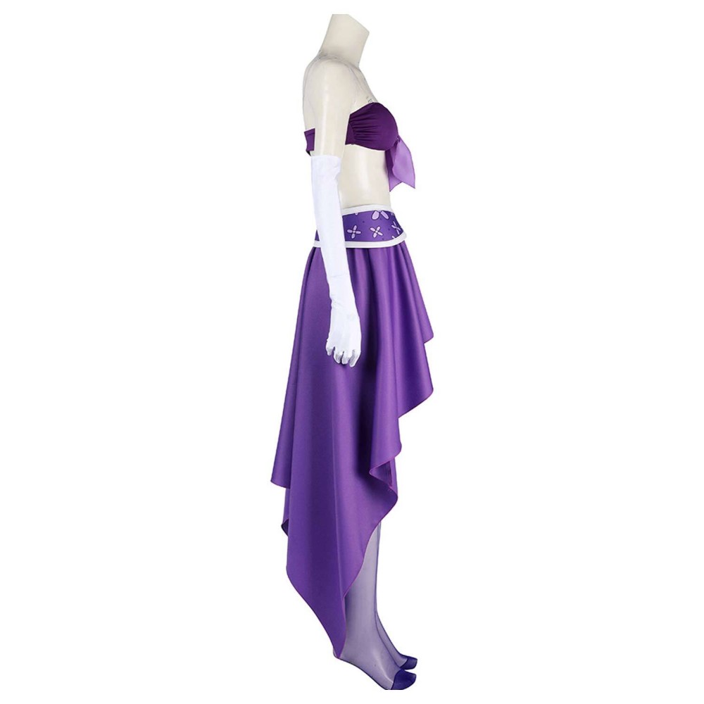 One Piece Nico Robin 15th Anniversary Purple Dress Suit Costume de Cosplay Halloween Carnaval