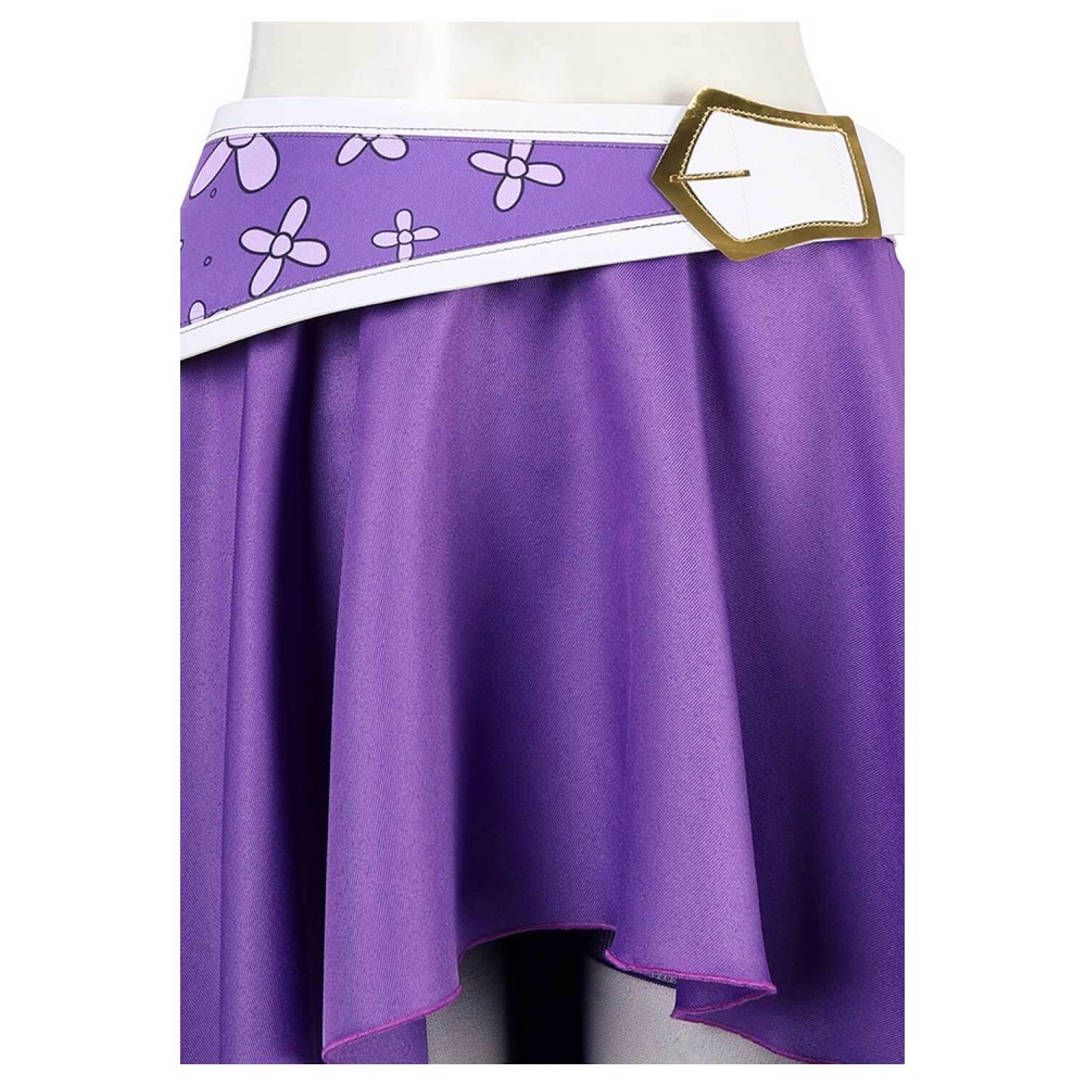 One Piece Nico Robin 15th Anniversary Purple Dress Suit Costume de Cosplay Halloween Carnaval