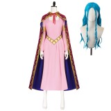 Nefertari Vivi Pink Dress Cosplay Costume Halloween Carnival Outfit