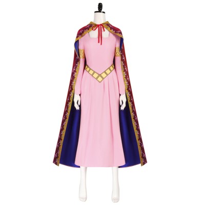 Nefertari Vivi Pink Dress Cosplay Costume Halloween Carnival Outfit