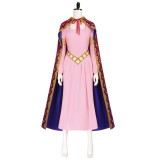 Nefertari Vivi Pink Dress Cosplay Costume Halloween Carnival Outfit