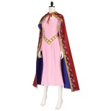Nefertari Vivi Pink Dress Cosplay Costume Halloween Carnival Outfit