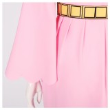 Nefertari Vivi Pink Dress Cosplay Costume Halloween Carnival Outfit