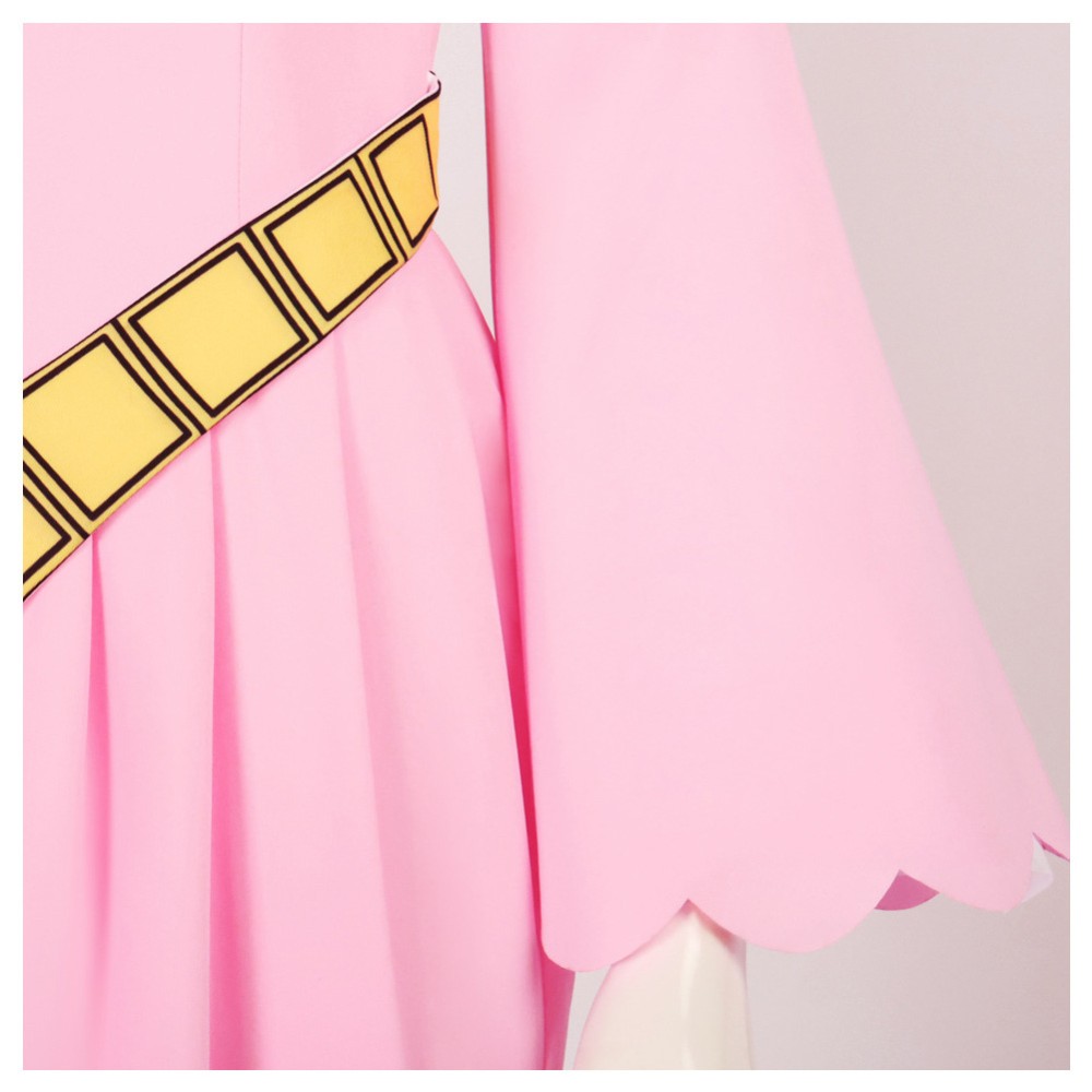 Nefertari Vivi Pink Dress Cosplay Costume Halloween Carnival Outfit