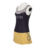 Nami Femmes Haut Noir Jupe Costume Cosplay Halloween Carnaval Tenue