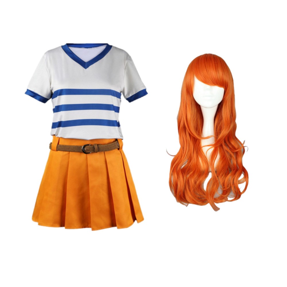 Nami T-Shirt Suit Cosplay Costume Halloween Carnival Outfit