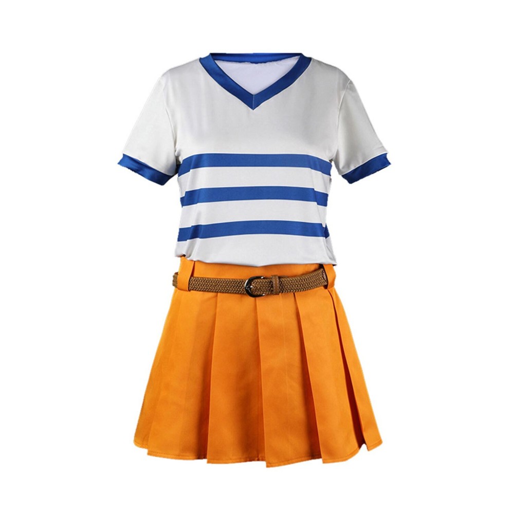 Nami T-Shirt Suit Cosplay Costume Halloween Carnival Outfit