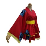 One Piece Luffy Women Lolita Dress Suit Cosplay Costume Halloween Carnival Outfit