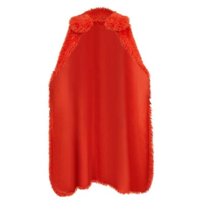 Luffy Red Plush Cloak Cosplay Costume Halloween Carnival