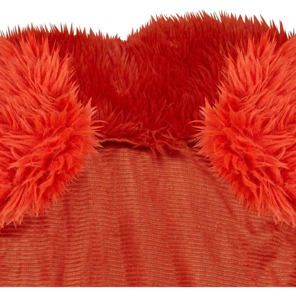 Luffy Red Plush Cloak Cosplay Costume Halloween Carnival