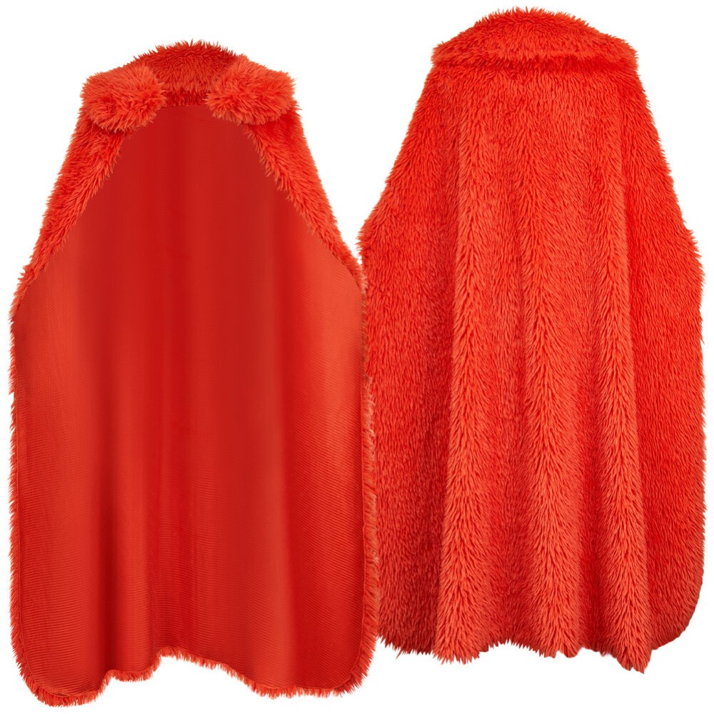 Luffy Red Plush Cloak Cosplay Costume Halloween Carnival