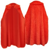 Luffy Red Plush Cloak Cosplay Costume Halloween Carnival