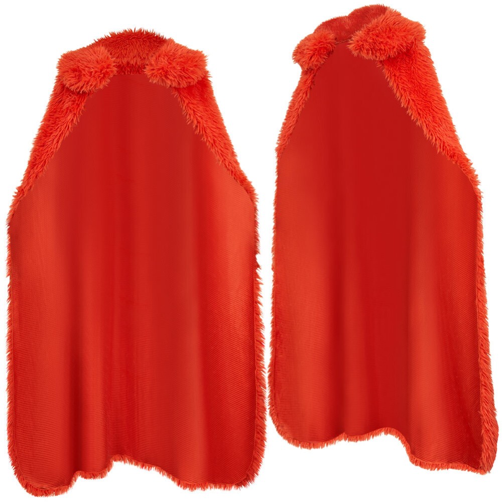 Luffy Red Plush Cloak Cosplay Costume Halloween Carnival