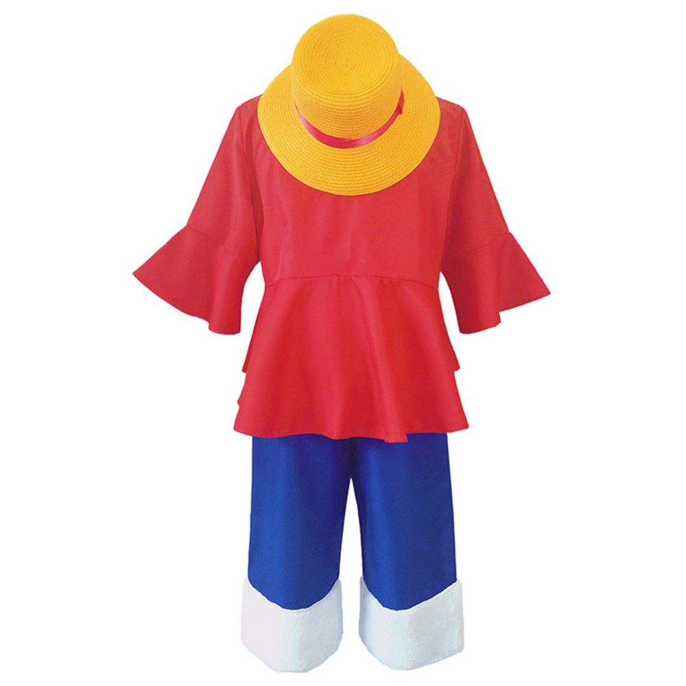 Luffy Kids Children Party Suit Cosplay Costume Halloween Carnival Outfit