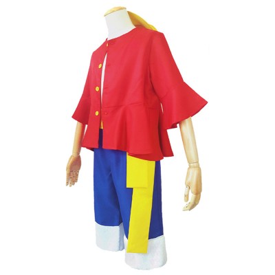 Luffy Kids Children Party Suit Cosplay Costume Halloween Carnival Outfit