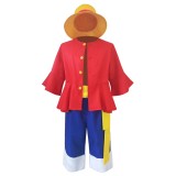 Luffy Kids Children Party Suit Cosplay Costume Halloween Carnival Outfit