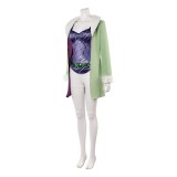 Vivi Miss Wednesday Women Green Cosplay Costume Halloween Carnival Outfit