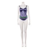 Vivi Miss Wednesday Women Green Cosplay Costume Halloween Carnival Outfit