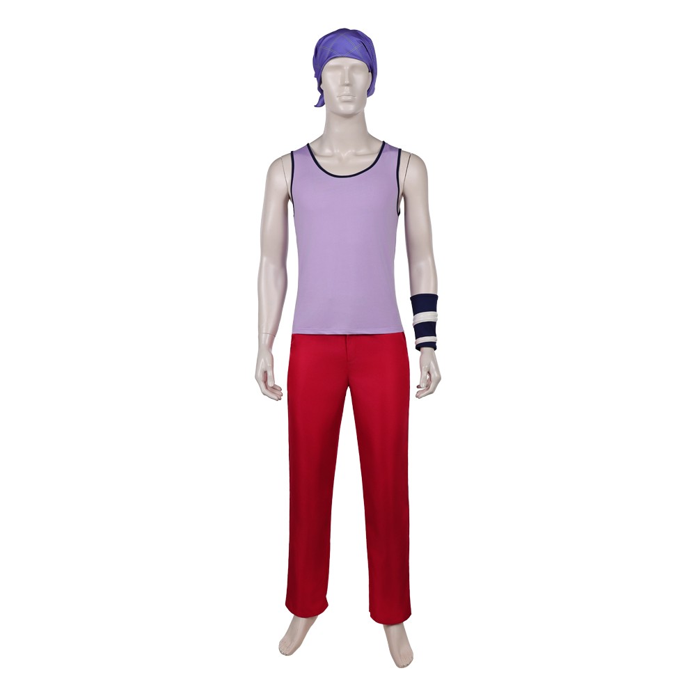 Usopp Purple Cosplay Costume Halloween Carnival Outfit