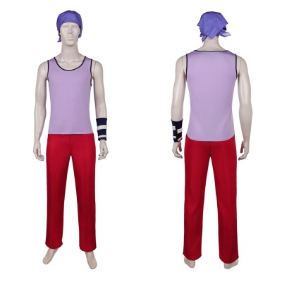 Usopp Purple Cosplay Costume Halloween Carnival Outfit