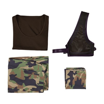 Usopp Camouflage Vest Character Set Cosplay Costume Halloween Carnival Outfit