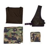 Usopp Camouflage Vest Character Set Cosplay Costume Halloween Carnival Outfit